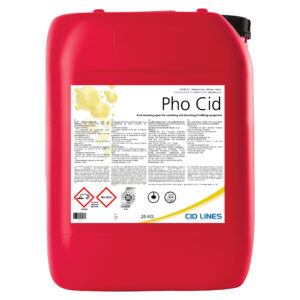 Pho Cid – 25 kg kwasowy środek czyszczący (acid cleansing agent) do odkamieniania i dezynfekcji urządzeń udojowych marki CID LINES.