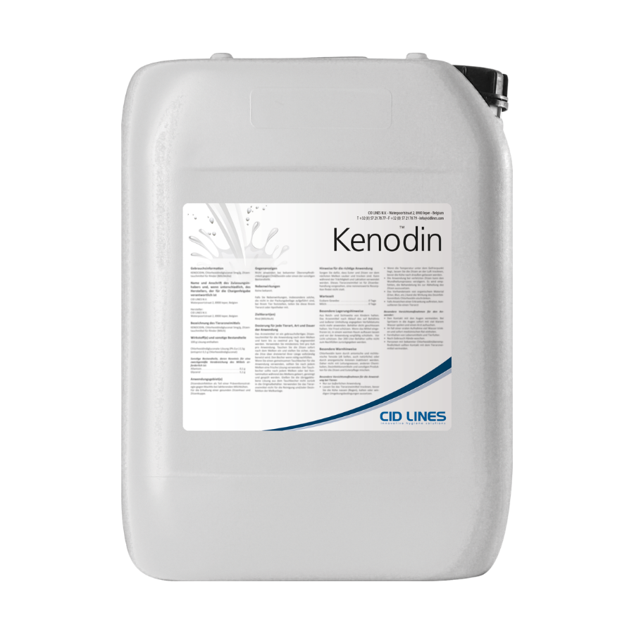 Kenodin — kanister produktu chemicznego marki CID LINES.